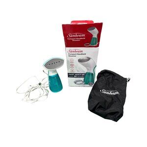 Sunbeam Compact Handheld Steamer 1000W Fast Heat 120mL Reservoir LED Light